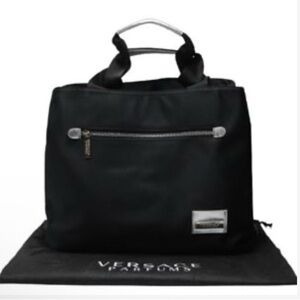 Versace Parfums Black Nylon bag, with dust bag, in excellent condition